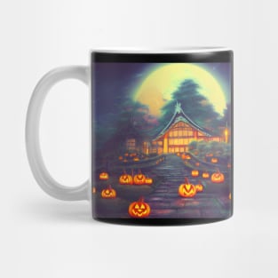 Old Fashioned Pumpkin Jack O Lantern Faces Mug